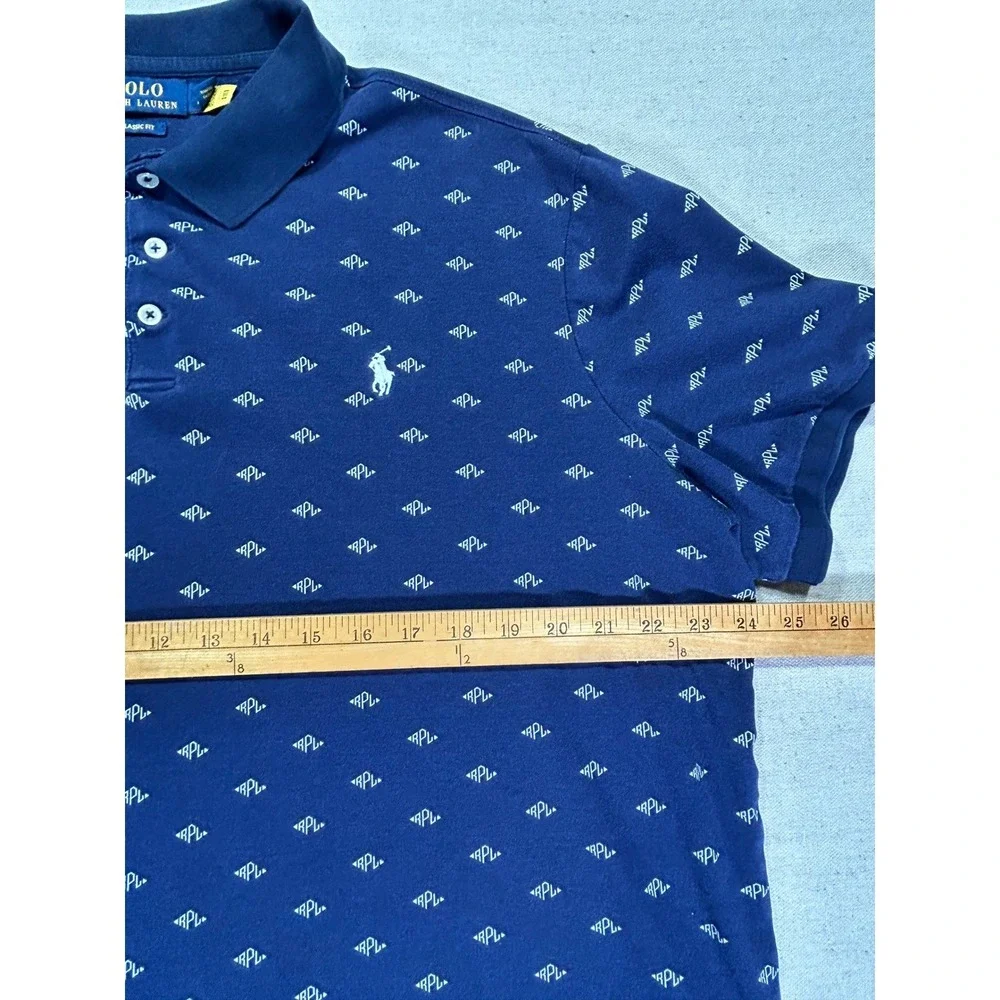 POLO Ralph Lauren Men's XL‎ Golf Pullover Shirt AOP RPL Short Sleeve
